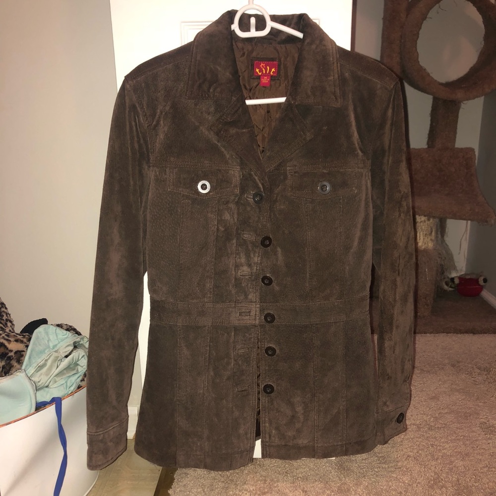 brown jacket